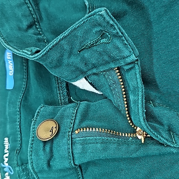 NEW STYLE & CO GREEN CURVY FIT PETITE DENIM JEANS - Picture 8 of 14